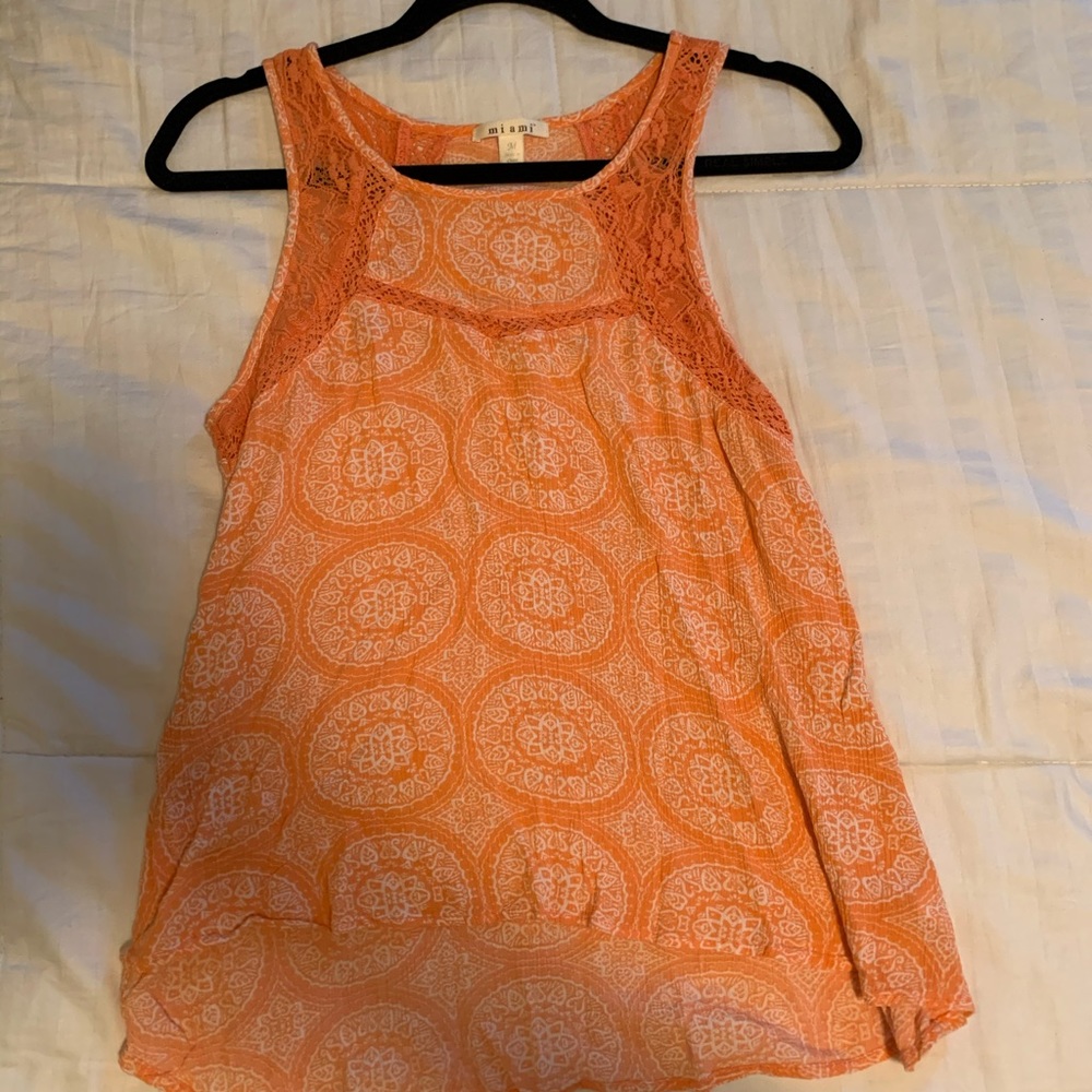 Francesca’s Coral Tank Top